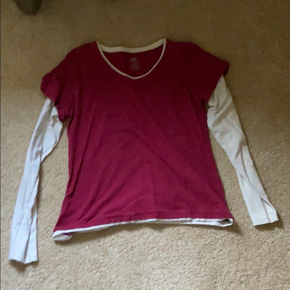 Long sleeve layered tee